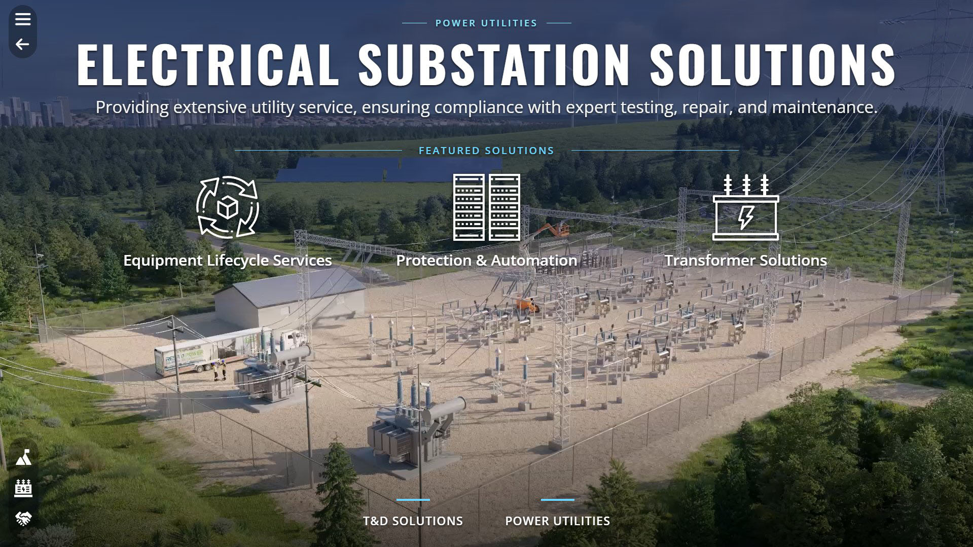 Electrical Substation Solutions application