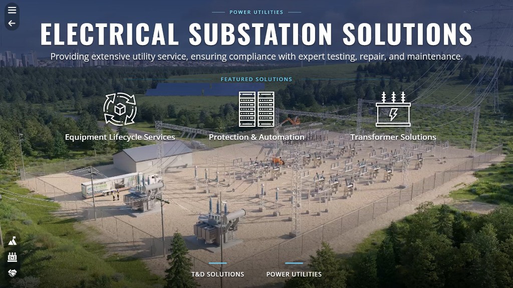 Electrical Substation Solutions interactive sales demo